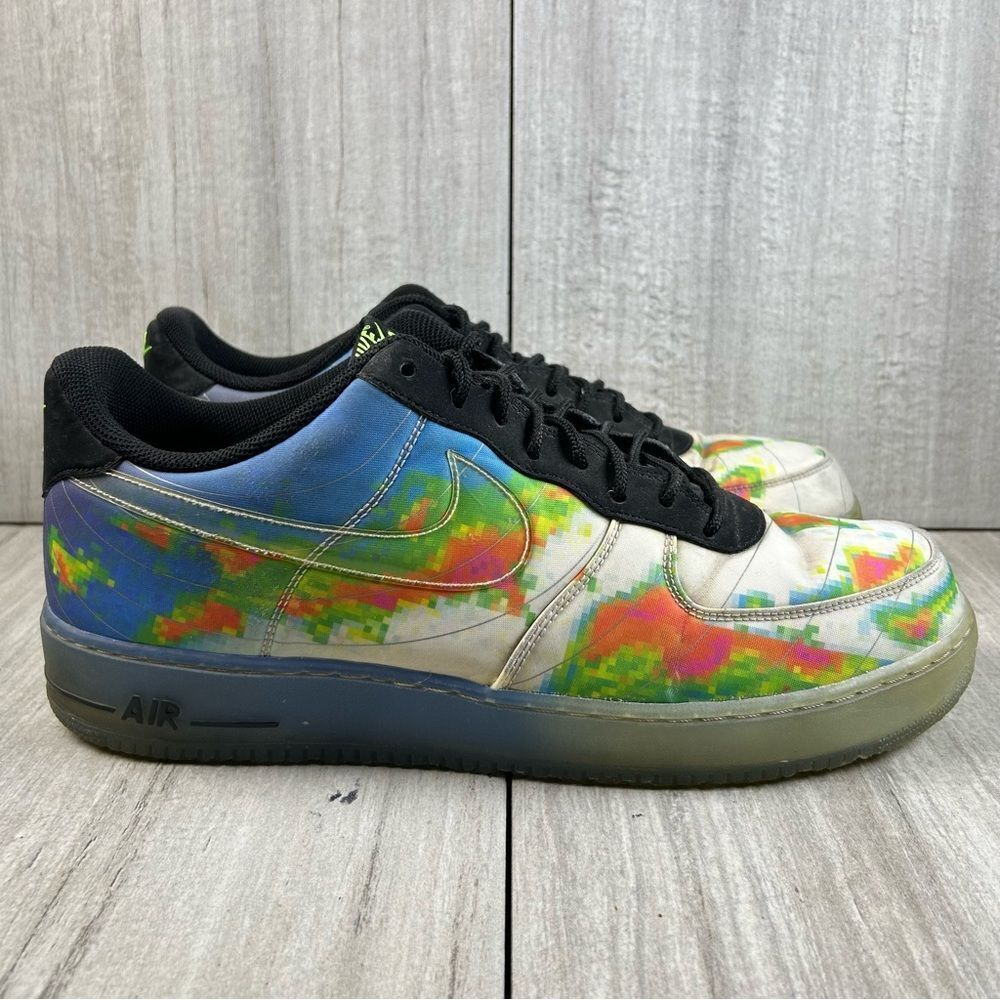 RARE Nike Air Force 1 Comfort PRM Weatherman Sneaker 599457-100 Mens Size 14